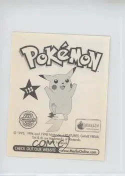 Electabuzz Merlin Pokemon Album Stickers #125 1999 - Image 2