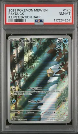 2023 POKEMON MEW EN-151 175 PSYDUCK ILLUSTRATION RARE - PSA 8 - Image 1