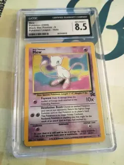 2000 Mew #9 Promo Black Star Holo Pokemon CGC 8.5 (Excellent-Mint) - Image 1