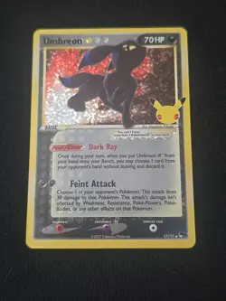 Umbreon Star 17/17 Celebrations: Classic Collection Holo Rare Pokemon TCG NM - Image 1