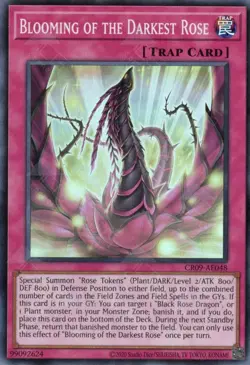 Yugioh Asian-English Blooming of the Darkest Rose CR09-AE048 Super Rare - Image 1