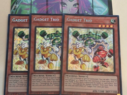 Yugioh 3x Gadget Trio MP25-EN061 2025 Mega Pack Prismatic Secret Rare 1st Ed NM - Image 1