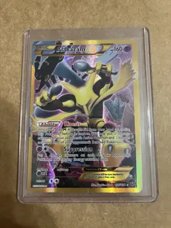 Alakazam EX (Secret) 125/124 Fates Collide Holo Pokemon Card - Light Played - Image 1
