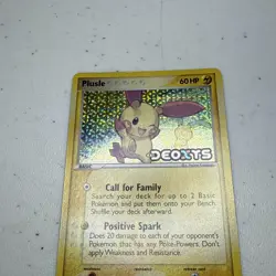 Pokemon TCG Plusle EX Deoxys 44/107 Reverse Holo Uncommon Card - Image 3