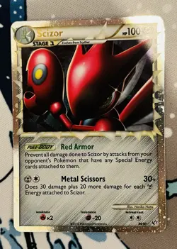 LP Scizor PRIME 84/90 HGSS Undaunted Ultra Rare Holo Pokemon Card - Image 1