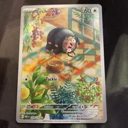 Lechonk 209/197 Sv03: Obsidian Flames Holo Pokemon Card Normal Type Full Art - Image 1