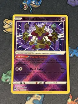 Pokemon Cards Radiant Alakazam 059/195 Holo Rare Silver Tempest - (NM) x1 - Image 1