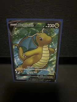 Pokemon TCG Dragonite v Full Art Holo Ultra Rare Card Pokemon Go 076/078 - Image 1