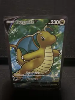 Pokemon TCG Dragonite v Full Art Holo Ultra Rare Card Pokemon Go 076/078 - Image 2