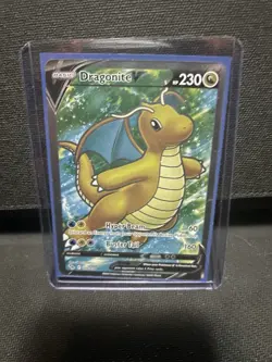 Pokemon TCG Dragonite v Full Art Holo Ultra Rare Card Pokemon Go 076/078 - Image 4