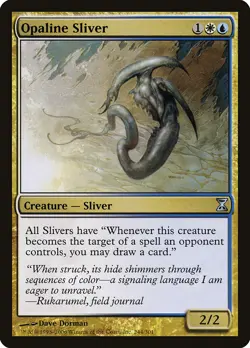 Opaline Sliver Time Spiral MINT White Blue Uncommon MAGIC MTG CARD ABUGames - Image 1