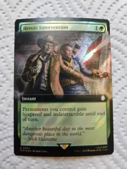 Heroic Intervention Extended Surge Foil MTG Fallout PIP 999 NM Unplayed - Image 1
