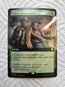 Heroic Intervention Extended Surge Foil MTG Fallout PIP 999 NM Unplayed - Image 3