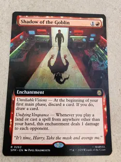 Shadow of the Goblin - #262 (Extended Art) Marvel's Spider-Man Regular - Mtg - Image 1