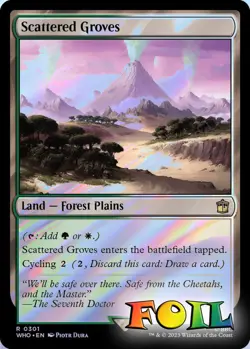 Scattered Groves 0301 MTG WHO Rare NP Foil - Image 1