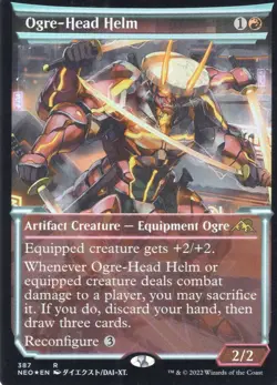 OGRE-HEAD HELM SHOWCASE FOIL 387 NEON MTG MAGIC NM (yourdeckbuilder) - Image 1