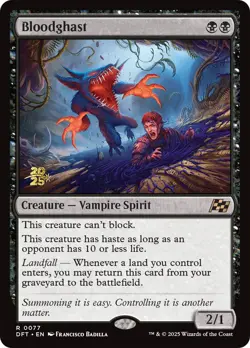 Bloodghast Aetherdrift Prerelease Promos - Lightly Played Foil - Image 1