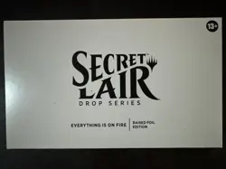 Magic The Gathering Secret Lair EVERYTHING IS ON FIRE RAISED FOIL MTG - Image 1