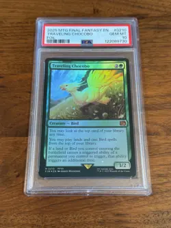 PSA 10 GEM MT 10, Traveling Chocobo, Final Fantasy Foil #0210 - Image 1