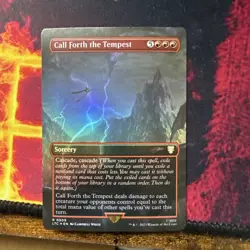 1 x Call Forth the Tempest - Foil - Borderless - Commander: The Lord of the Ring - Image 1