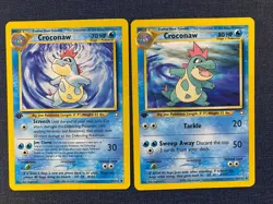 Croconaw 1st Edition Neo Genesis Lot #s 31/111 & 32/111 Pokemon TCG - Image 1