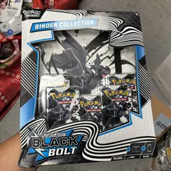 Pokemon Scarlet And Violet Black Bolt Binder Collection New *BOX DAMAGED* - Image 1