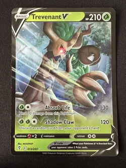 POKEMON TCG TREVENANT V 013/203 EVOLVING SKIES ULTRA RARE HOLO ENGLISH - Image 1