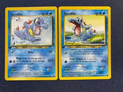 Totodile 1st Edition Neo Genesis Lot #s 80/111 & 81/111 Pokemon TCG - Image 1