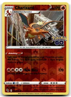 Charizard 010/078 Holo Rare Pokemon GO NM - Image 1