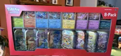 Pokemon TCG Scarlet & Violet Prismatic Evolutions Mini Tin 8-Pack Factory Sealed - Image 1