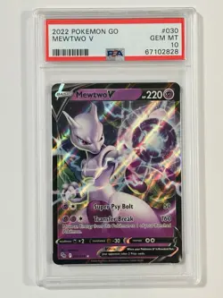 Mewtwo V 2022 Pokemon Go#30 PSA10 - Image 1