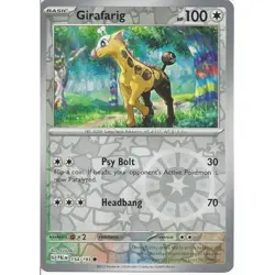 Girafarig - 154/193 - Reverse Holo - Paldea Evolved - Pokemon TCG - Image 1