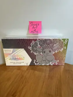 Prismatic Evolutions Super Premium Collection SV8.5 Pokemon TCG “TEAR ON BOTTOM” - Image 1