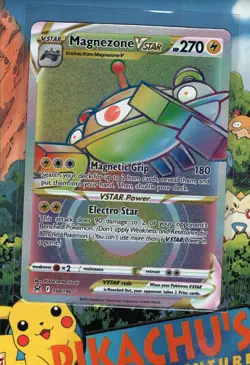 Pokemon TCG Magnezone VSTAR 198/196 Lost Origin Rainbow Secret Rare NM/M - Image 1