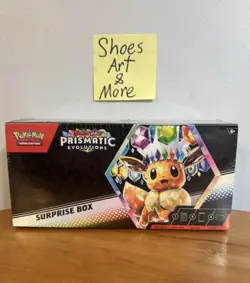 Pokemon Prismatic Evolutions Surprise Box “Factory Sealed” IN HAND - Image 1