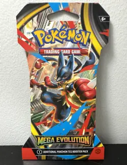 Brand New Mega Evolution Sleeved Booster Pack - Pokemon TCG Factory Sealed - Image 1