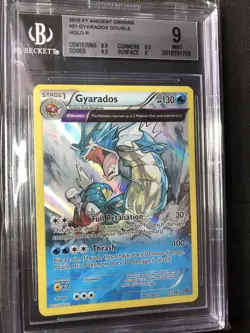 Pokemon 2015 XY Ancient Origins Gyarados Holo BGS 9 Mint Rare #21 - Image 1