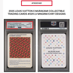 PSA 10 Louis Vuitton Takashi Murakami Monogram & Cherry Designs Trading Card 029 - Image 1