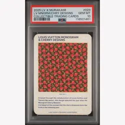 PSA 10 Louis Vuitton Takashi Murakami Monogram & Cherry Designs Trading Card 029 - Image 2