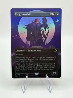 Elegy Acolyte (Borderless) - Foil Card- Edge of Eternities (EOE) MTG Rare #293 - Image 2