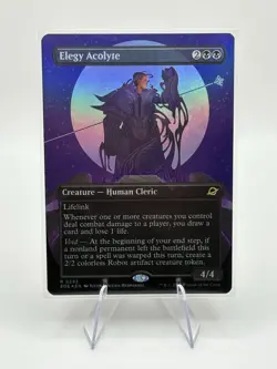 Elegy Acolyte (Borderless) - Foil Card- Edge of Eternities (EOE) MTG Rare #293 - Image 3