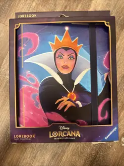 Disney Lorcana Lorebook Card Portfolio Evil Queen Ravensburger TCG New Sealed - Image 1