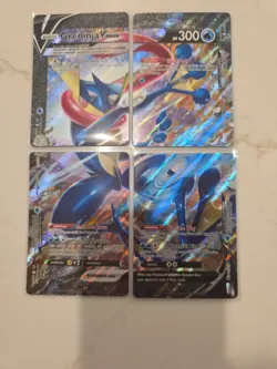 Pokemon TCG Greninja V-Union Holo Card Set of 4, SWSH Promo Cards - Image 1