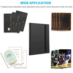 360 Card Pocket Binder with Elastic 9 Pocket Trading Cards Album Folder, Black - Image 4