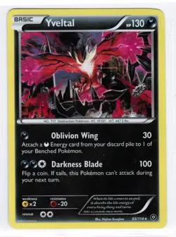 Yveltal - XY Steam Siege 65/114 - NM/M - Pokemon Holo Rare Card - Image 1