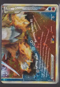 Pokemon TCG Suicune Entei Legend Card Bottom 95/95 Holo Rare - Image 1