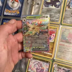 Pokemon TCG Leafeon EX Card 006/131 Stamped Prismatic Evolutions SEALED - Image 3