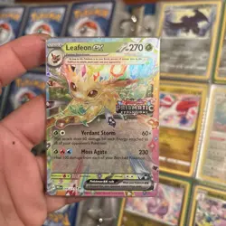 Pokemon TCG Leafeon EX Card 006/131 Stamped Prismatic Evolutions SEALED - Image 4