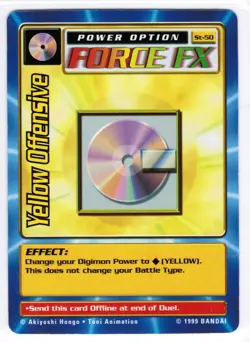 Yellow Offensive - ST-50 - NM/M - Digital Monsters Starter 1999 - Digimon Card - Image 1