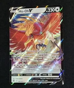 Micut Error Pokemon TCG Ho-Oh v Silver Tempest Holo Ultra Rare Card 140/195 - Image 1